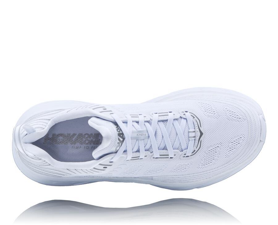 Hoka One One Tenisky Panske Biele - Bondi 6 - 82309-TAVM